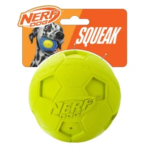 NERF DOG Hračka pro psy gumový pískací fotbalový míč 10 cm Bezpečná Platba