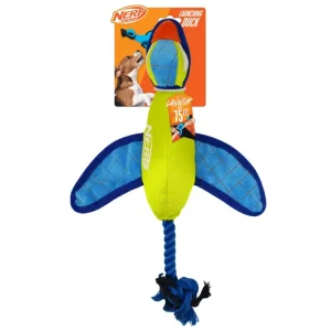 Časově Omezené NERF DOG Hračka pro psy Nylonová plyšová kachna s křupavými křídly na házení 42 cm