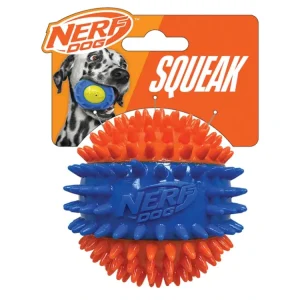 Značkový NERF DOG Hračka pro psy pískací míček se spiky 6,9 cm