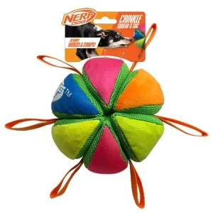 Cenově Výhodný NERF DOG Hračka pro psy plyšový pískací a křupavý míček 15 cm