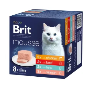 Sezónní Sleva Brit Premium Cat by Nature Mousse Multipack, 8x85g