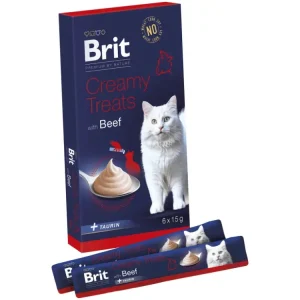 Rychlé Dodání Brit Premium Cat by Nature Creamy Treats Beef 6x15g