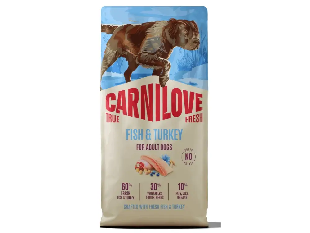 Carnilove Dog True Fresh granule Ryby a krůta Adult 12kg Autentický