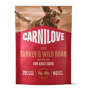 Horká Nabídka Carnilove Dog Kapsa Paté Krůta a divočák + šípky 300g