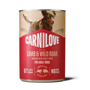 Sezónní Sleva Carnilove Dog Konzerva Paté Jehněčí a divočák 400g