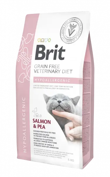 Rychlé Dodání Brit gf veterinární výživa pro kočky Hypoallergenic 2 kg