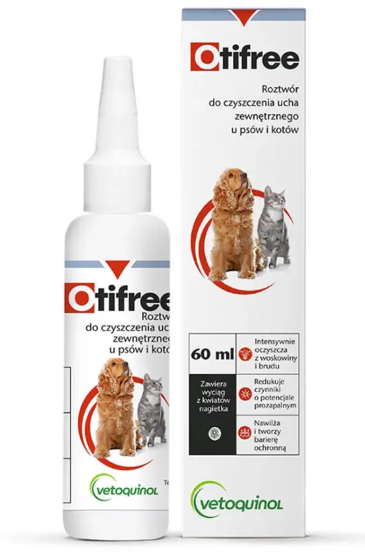 VETOQUINOL Otifree - přípravek na čištění uší 60ml Originální