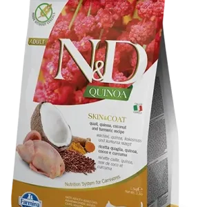 Farmina N&D GF Quinoa CAT Skin & Coat Quail & Coconut 300g Ověřený