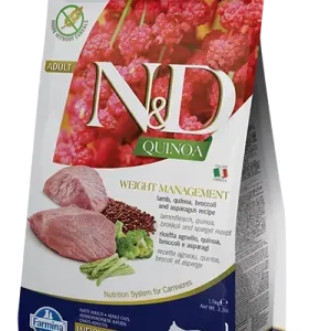 N&D GF Quinoa Cat Weight Management Lamb & Broccoli 1,5 kg Odeslání Ihned