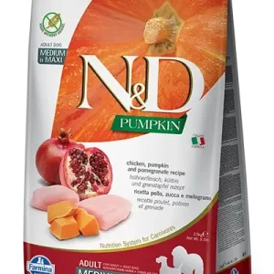 N&D Pumpkin Grain Free canine CHICKEN AND POMEGRANATE ADULT MEDIUM & MAXI 12kg Top Prodej
