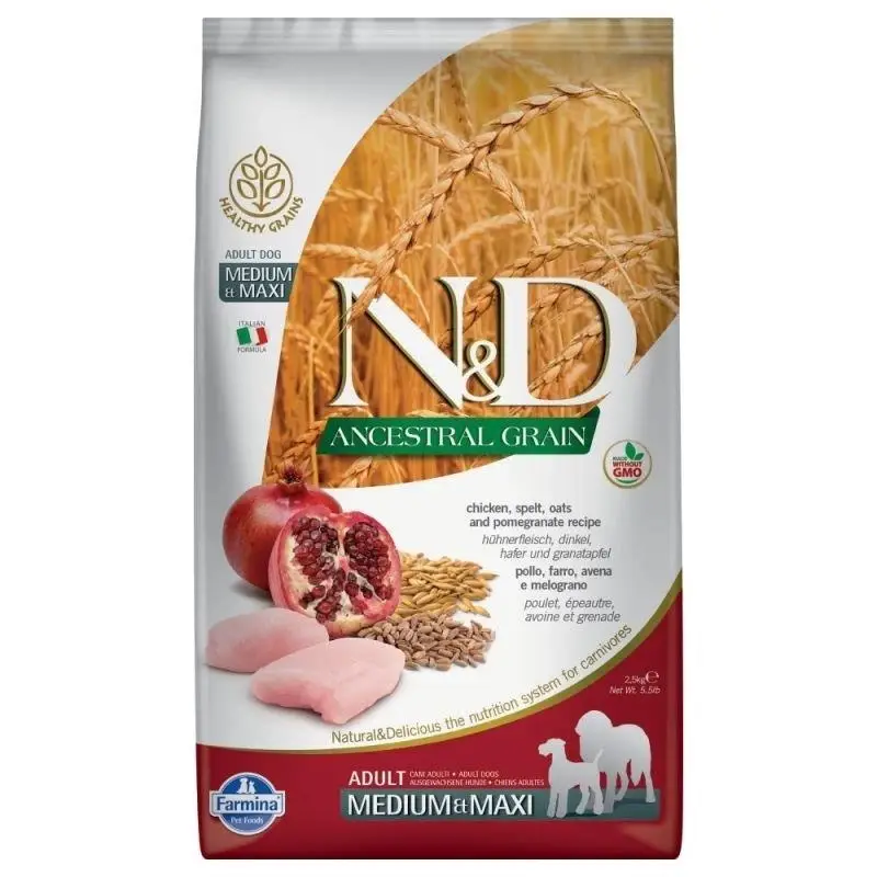 Farmina N&D Ancestral Grain Dog Chicken and Pomegranate Adult M/L 12 kg Odeslání Ihned