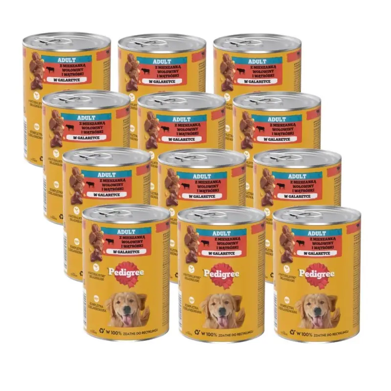 Přímo Od Výrobce Pedigree Adult konzerva hovězí 12x400 g
