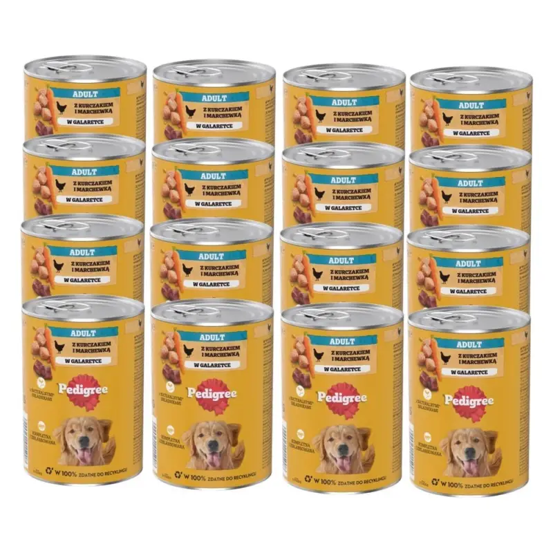 Pedigree Adult konzerva kuřecí/karotka 12x400 g Kup Teď