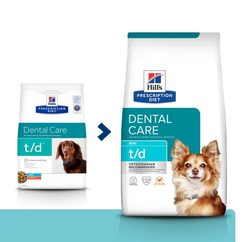 HILL'S PD Prescription Diet Canine t/d Mini Dental Care 3 kg Výhodná Nabídka