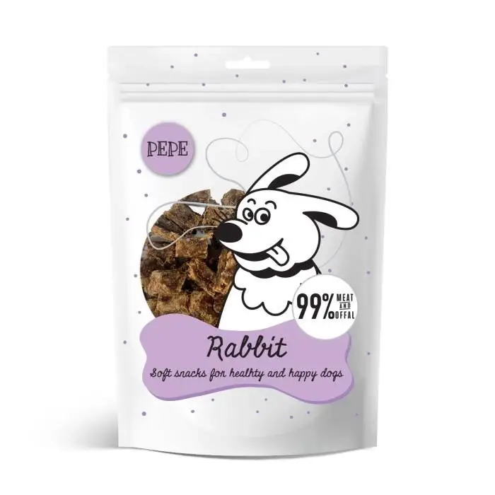 Nejlepší Volba Paka Zwierzaka PEPE mini chunkies Králík 80g