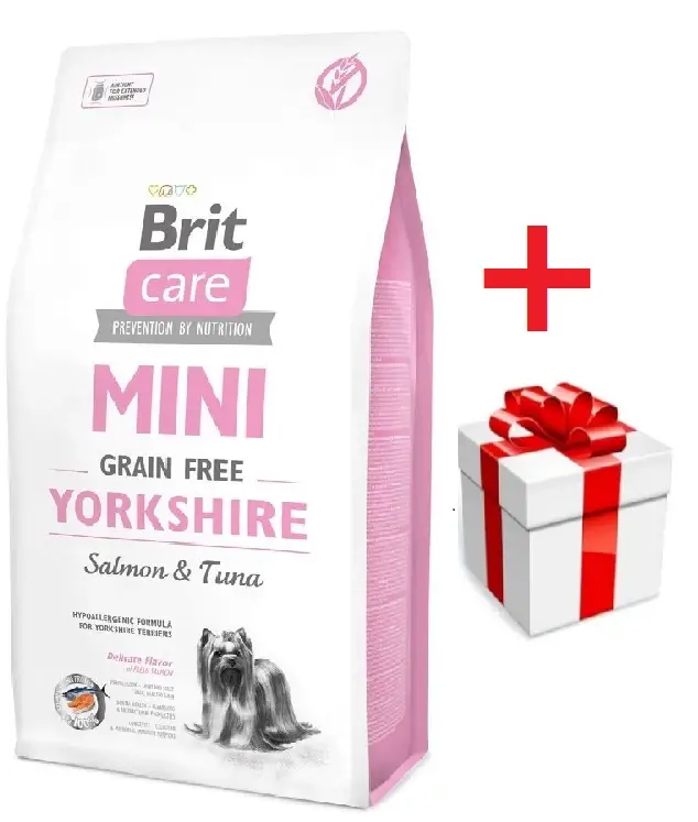 BRIT CARE Mini Grain-Free Yorkshire 2kg + Překvapení pro psa Dokud Zásoby Vydrží