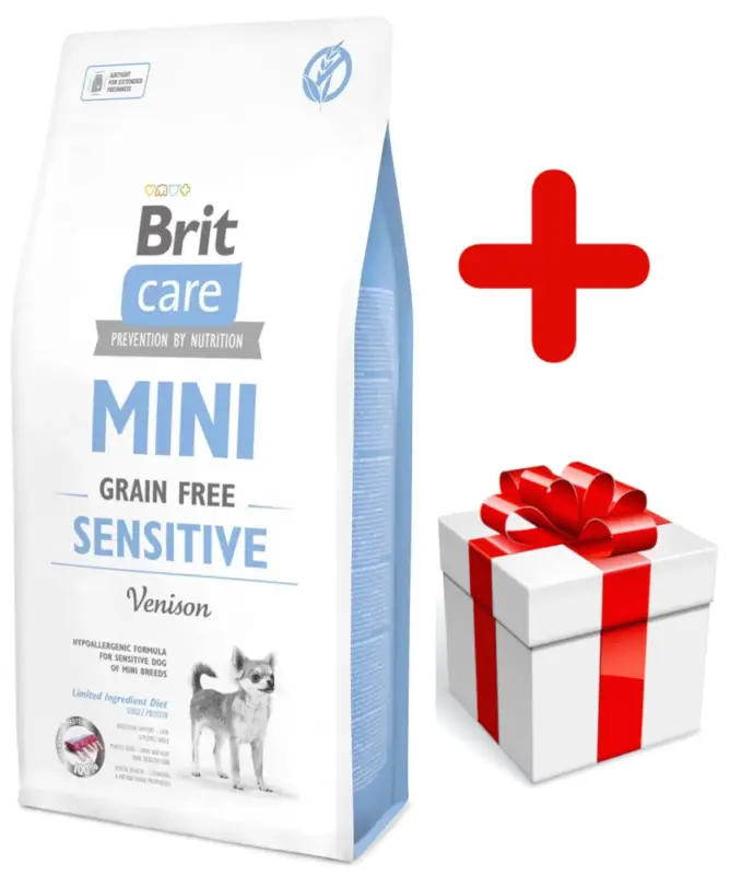 Značkový BRIT CARE Mini Grain-Free Sensitive 7kg + PŘEKVAPENÍ ZDARMA !!!