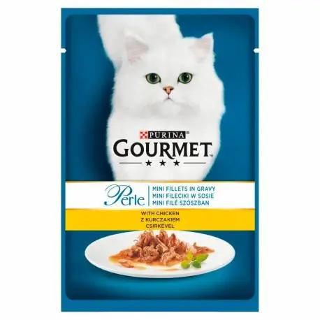 Purina Gourmet Perle krmivo pro kočky mini filety v omáčce s kuřecím masem 85 g Kup Teď
