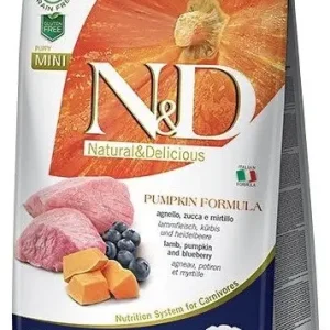 FARMINA N&D PUMPKIN Mini PUPPY Lamb dynia Grain Free Blueberry Natural & Delicious 2x7kgZAHRNUTO -3% Aktuální