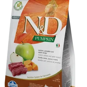 Cenově Výhodný N&D GrainFree Pumpkin Cat Venison & Apple 2x5 kg