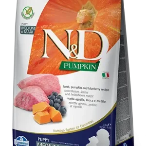 Jen Po Omezenou Doba Farmina N&D GF Pumpkin DOG Puppy M/L Lamb & Blueberry 12kg + PŘEKVAPENÍ PRO PSA