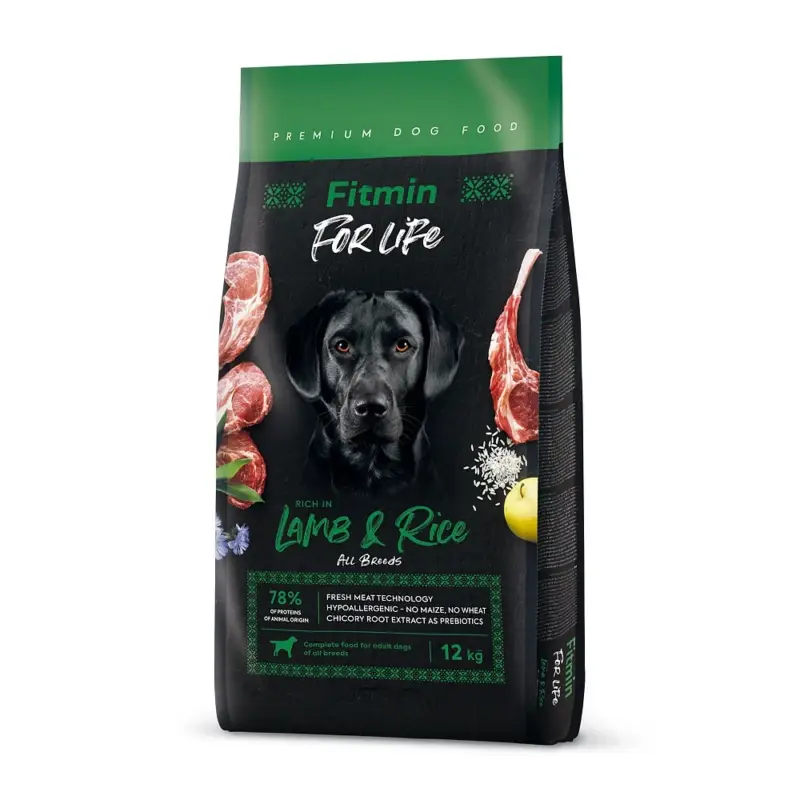 Bezpečná Platba FITMIN dog For Life Lamb & Rice 12 kg + PŘEKVAPENÍ ZDARMA !!!