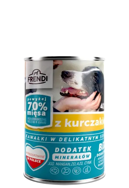 Akční Cena Frendi kousky v jemné kuřecí omáčce 6x400g pro psy
