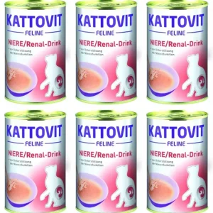 Kattovit Drink Niere/Renal kuře 6x135ml plechovka Horká Nabídka