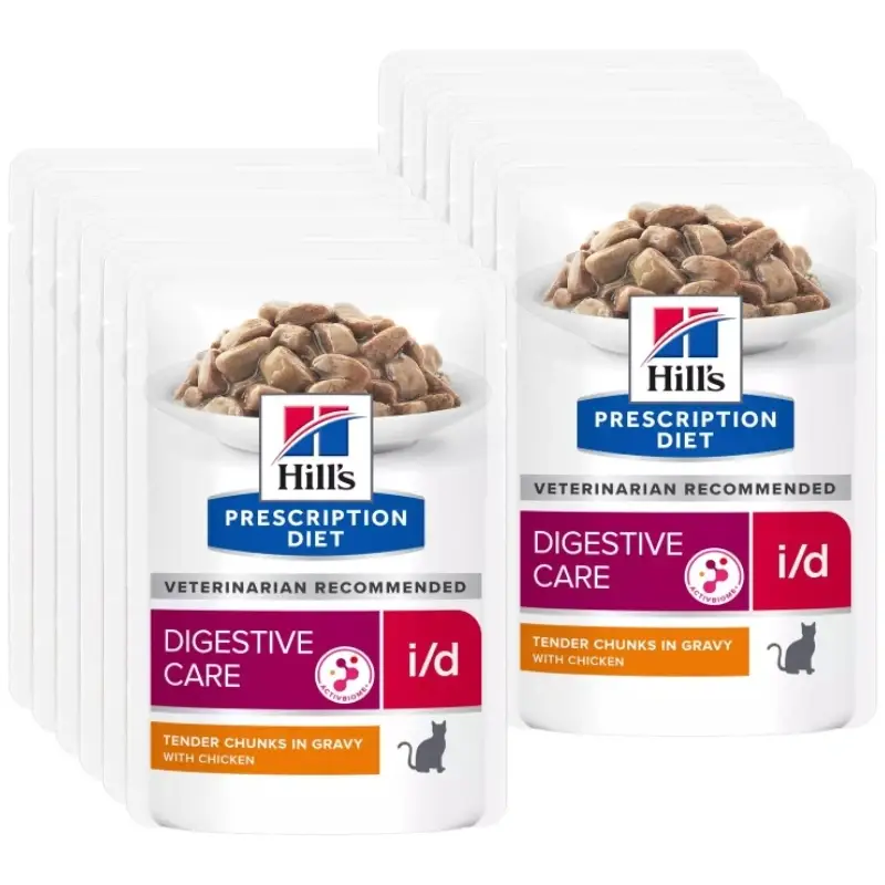 HILL'S PD Prescription Diet Feline i/d 12x85g with chicken Vrácení Zdarma
