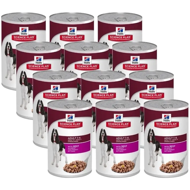 HILL'S SP Science Plan Canine Adult beef 12x370g - konzerva Cenová Bomba