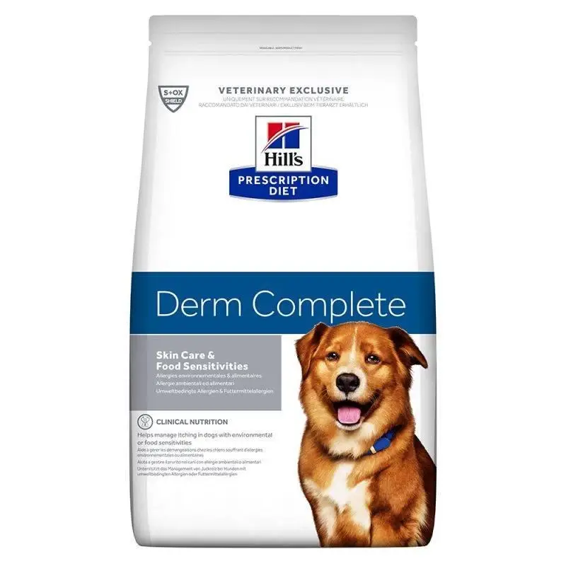 HILL'S PD Prescription Diet Canine Derm Complete 2x12kg Tovární Cena