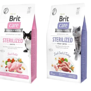 Horká Nabídka Brit Care Cat Grain Free Sterilized Sensitive 7 kg +BRIT Care CatGrain-Free Sterilised Weight Control 7kg