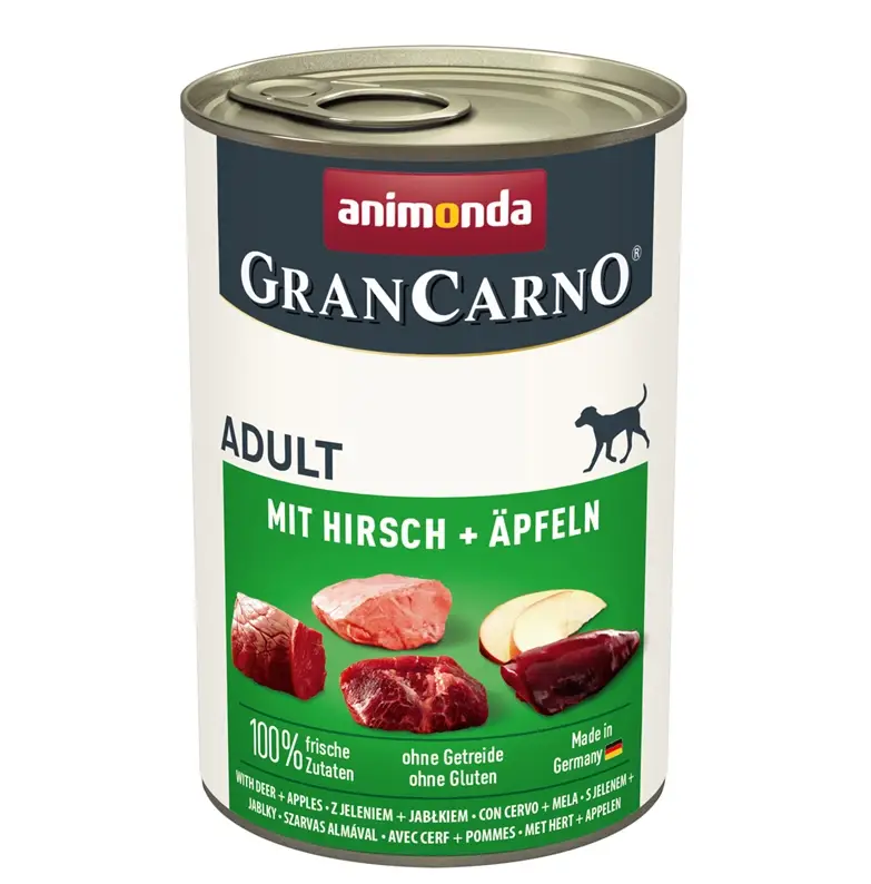 ANIMONDA GranCarno Adult Dog Příchuť: jelen a jablko 400g Sleva