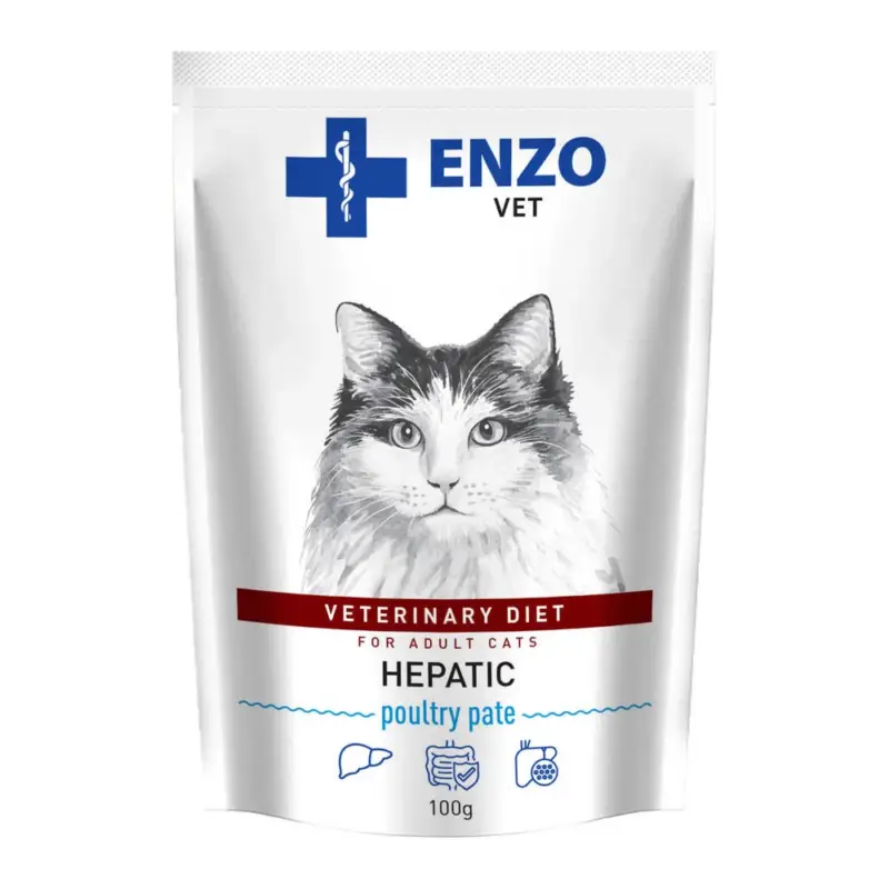 ENZO VET Hepatic drůbeží paštika pro kočky 100g Koupit Online
