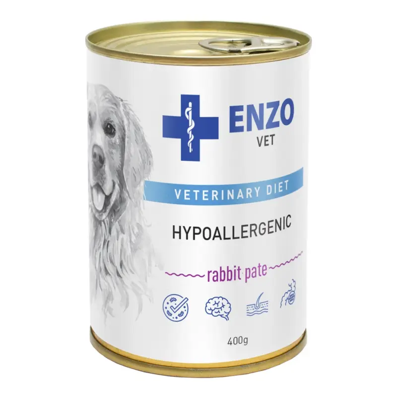 ENZO VET Hypoallergenic hypoalergenní dieta s králíkem pro psy 400g Nízká Cena