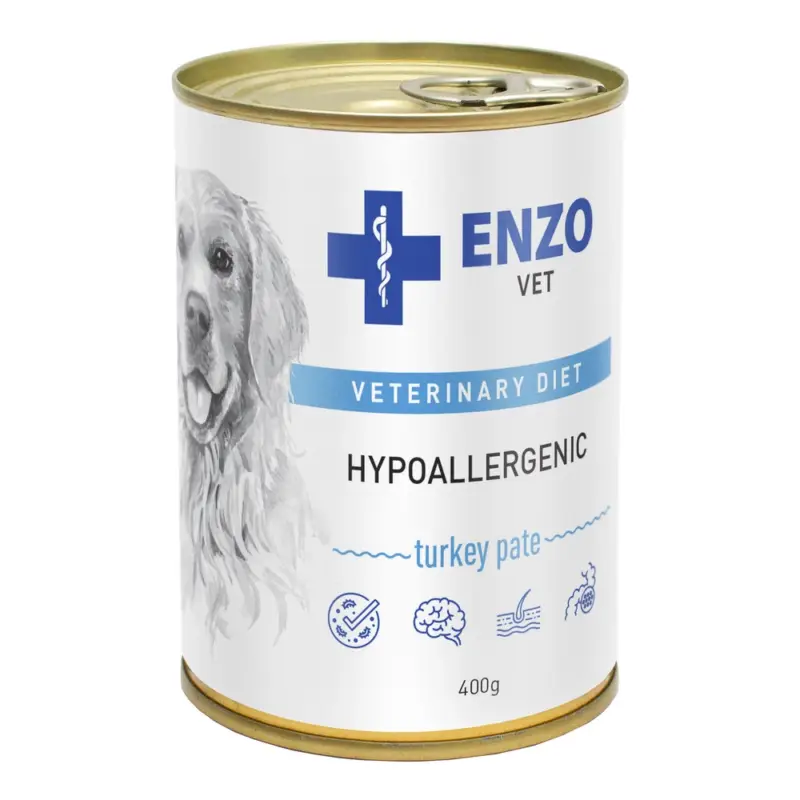ENZO VET Hypoallergenichypoalergenní dieta s krůtím masem pro psy 400g Pouze Dnes