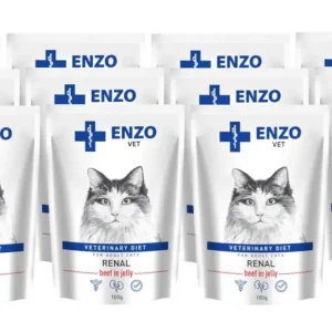 ENZO VET Renal s hovězím masem v želé pro kočky 12x100g Must-Have