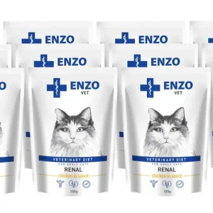 ENZO VET Renal s kuřecím masem v omáčce pro kočky 12x100g Akční Nabídka