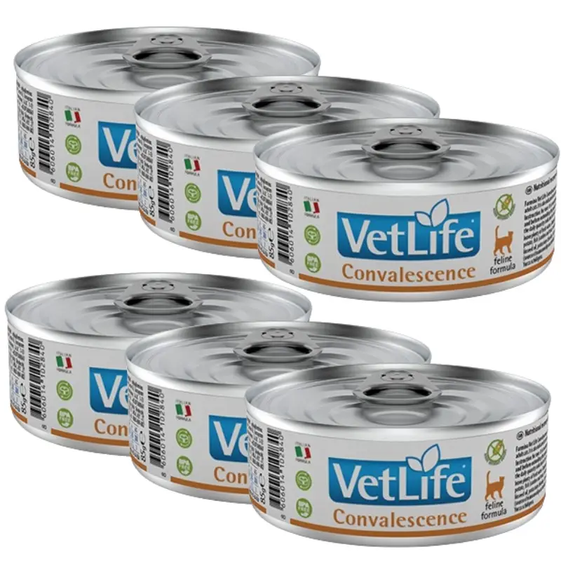 Cenově Výhodný Vet Life Natural Cat konz. Convalescence 6x85g