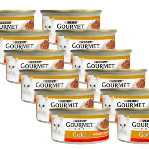 Jen Po Omezenou Doba Purina Gourmet Gold Sauce Delight s hovězím masem 12x85g