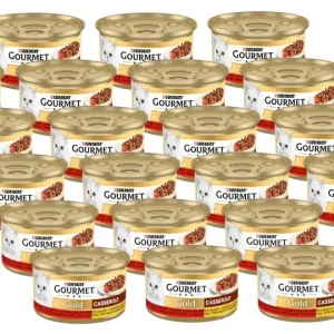 Purina Gourmet Gold s hovězím a kuřecím masem v rajčatové omáčce 24x85g Víkendová Akce