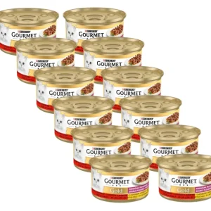 Finální Výprodej Purina Gourmet Gold s hovězím a kuřecím masem v omáčce 12x85g
