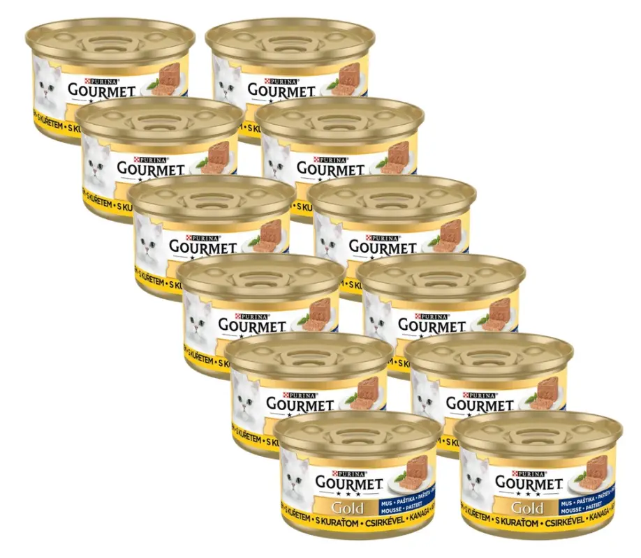 Purina Gourmet Gold pěna s kuřecím masem 12x85g Objednat Nyní