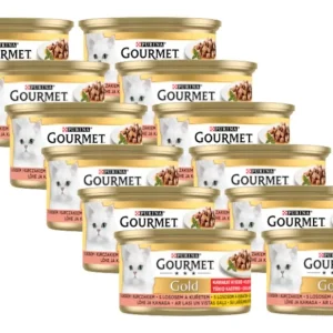 Autentický Purina Gourmet Gold losos/kuře v omáčce 12x85g