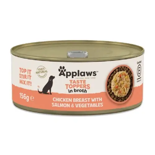 Applaws Taste Toppers Přírodní mokré krmivo pro psy Kuře s dýní, mrkví a hráškem ve vývaru 156g konzerva Oblíbený
