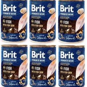 Brit Premium by Nature Ryba s rybí kůží 6x800g Časově Omezené