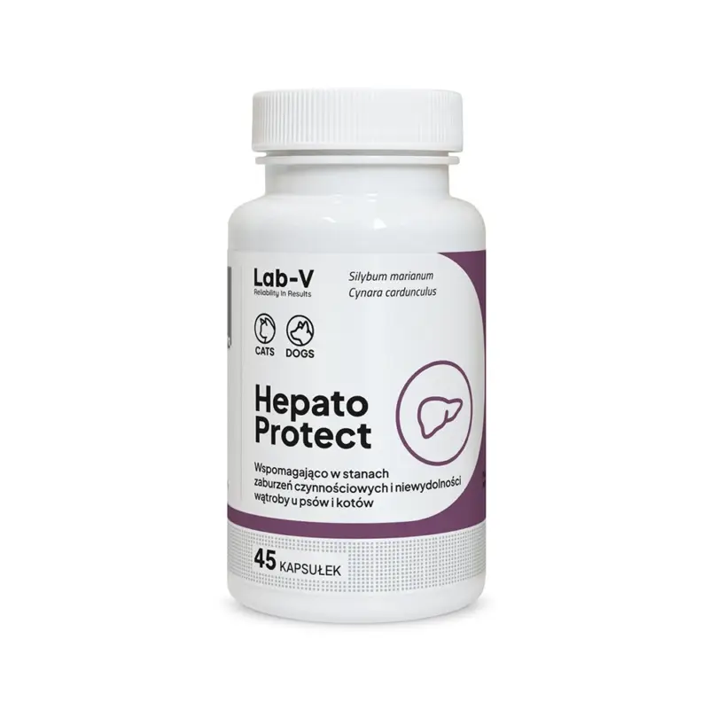 Sleva LAB-V Hepato Protect – Podpora funkce jater pro psy a kočky 45 kapslí