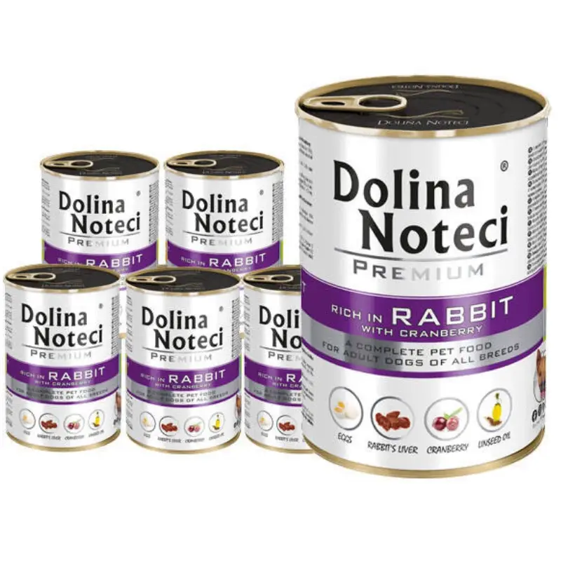 DOLINA NOTECI Premium Bohatá na králíka s brusinkou 12x400g Super Cena