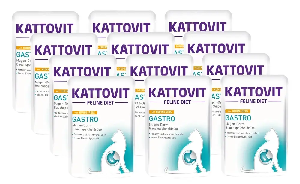 Kattovit Gastro kuře 12x85g sáček Autentický