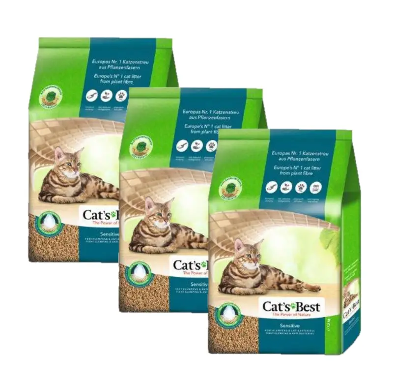 JRS Cats Best Sensitive 3x(20 l / 7,2 kg) Dokud Zásoby Vydrží